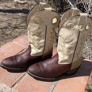 Laredo genuine leather kids western boots